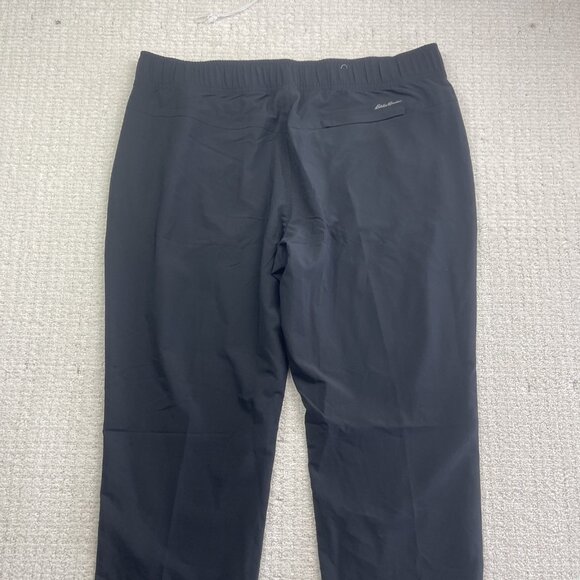 Eddie Bauer Womens Size L Black Tech Traveler Pants Performance Hiking Outdoor - Picture 7 of 8